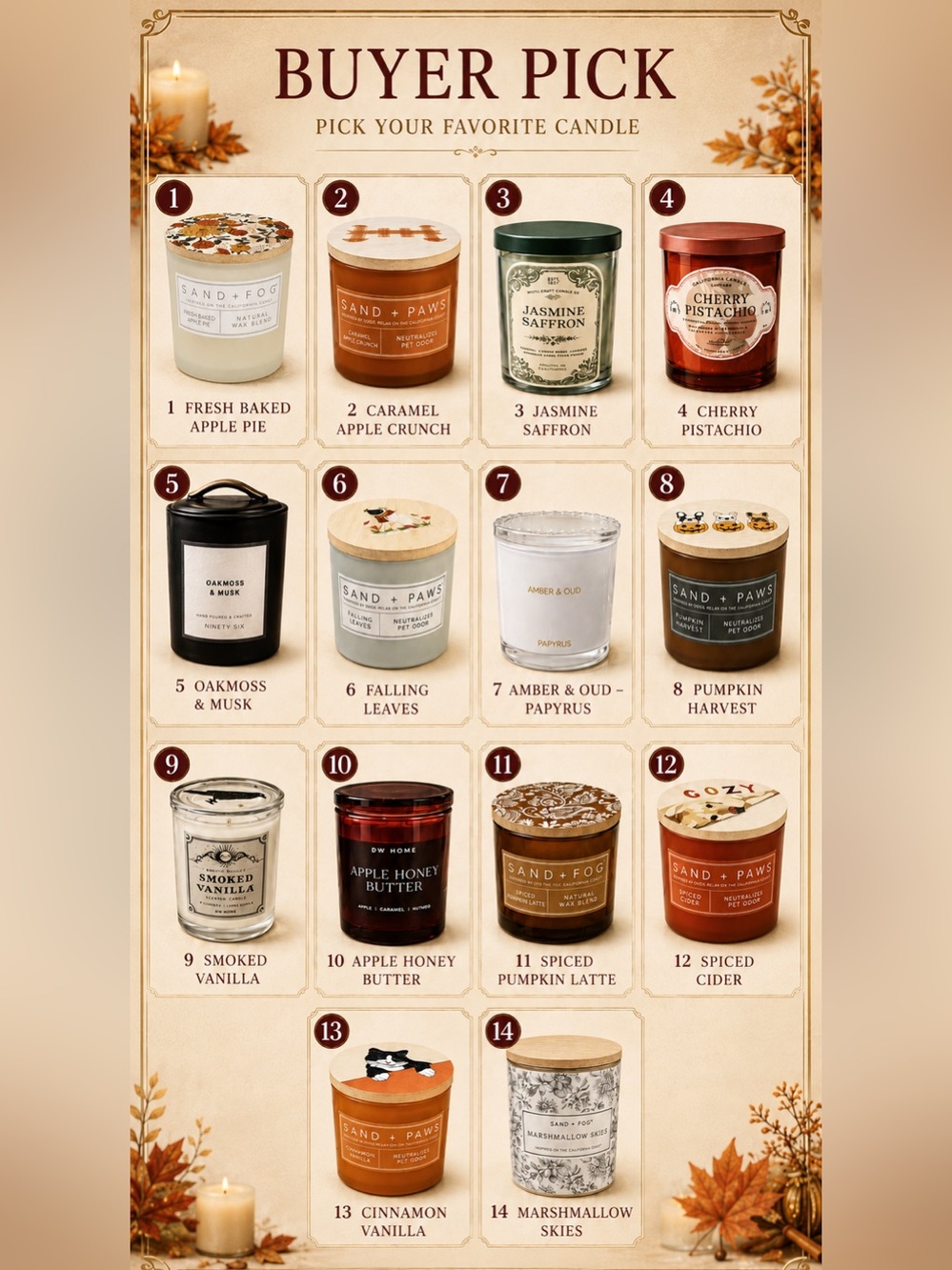 Buy now: Pick your Lux Candles